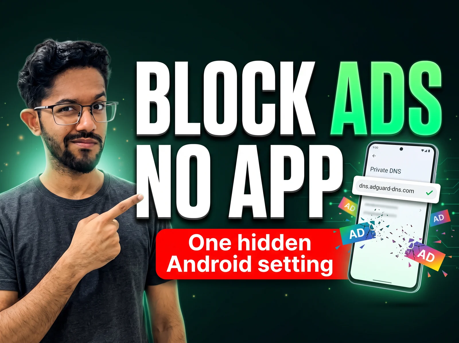 Cover for One Android setting blocks ads without installing anything