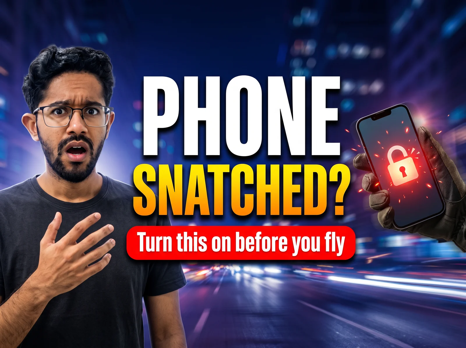 Cover for Turn on theft protection before your next trip